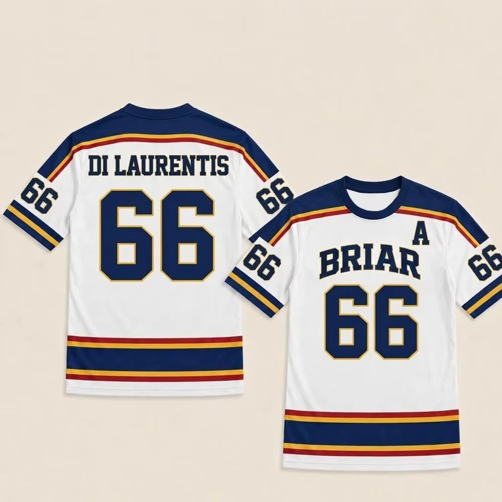 Blair University Hockey Jersey, Graham #44 De Laurentiis #66 T-Shirt Jersey, Unisex Style