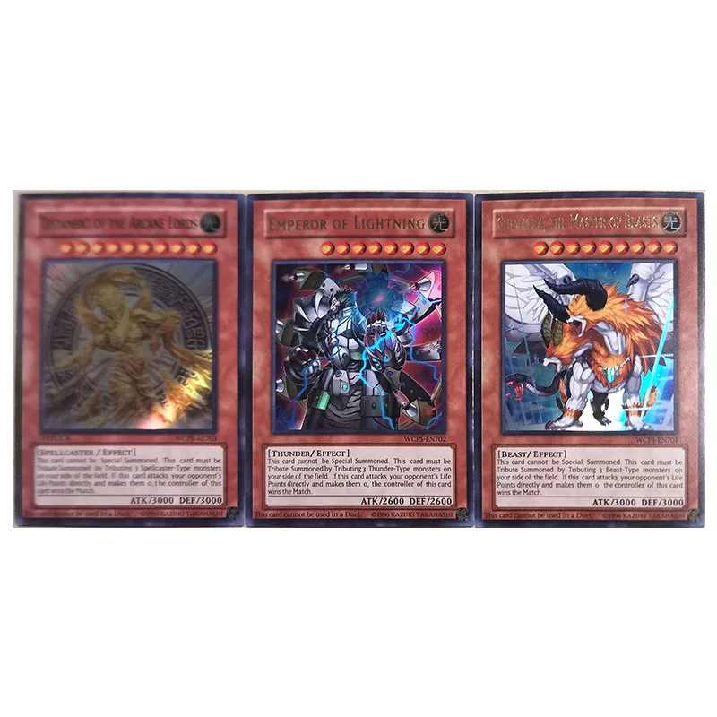 Anime Yu-Gi-Oh DIY ACG Egyptische Rafael God Tafelblad Battle Game Breking Collectible Kaarten Speelgoed voor jongens Verjaardagscadeau