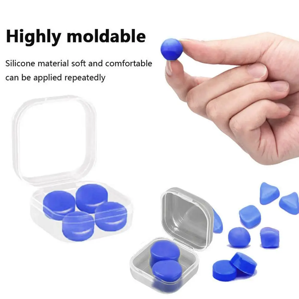 

Silicone Ear Plugs Noise Reduction Sleep Anti Canceling Sleeping Sound Reusable Ear Plugs Earplug Insulation Protection P6I8