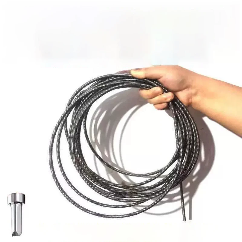 1-10M Drain Cleaner 6MM Spring Drain Auger Household Sewer Dredge Tool for Toilet Sink Floor Drain Kitchen Bathroom Clog Remover