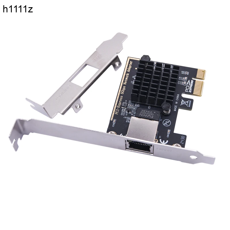 NEW 5G PCIE Network Card RTL8126 Chip Gigabit Ethernet PCI Express 3.1 X1 to RJ45 PCI-E LAN NIC 5000Mbps 1Gbps/5Gbps for Desktop