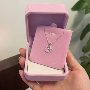Kawaii Hello Kitty Sanrio Anime Rantai Klavikula Liontin Kalung Wanita Sederhana Putih Elegan Kalung Perhiasan Wanita Hadiah 6 penjualan terbaik pernikahan hello kitty - №