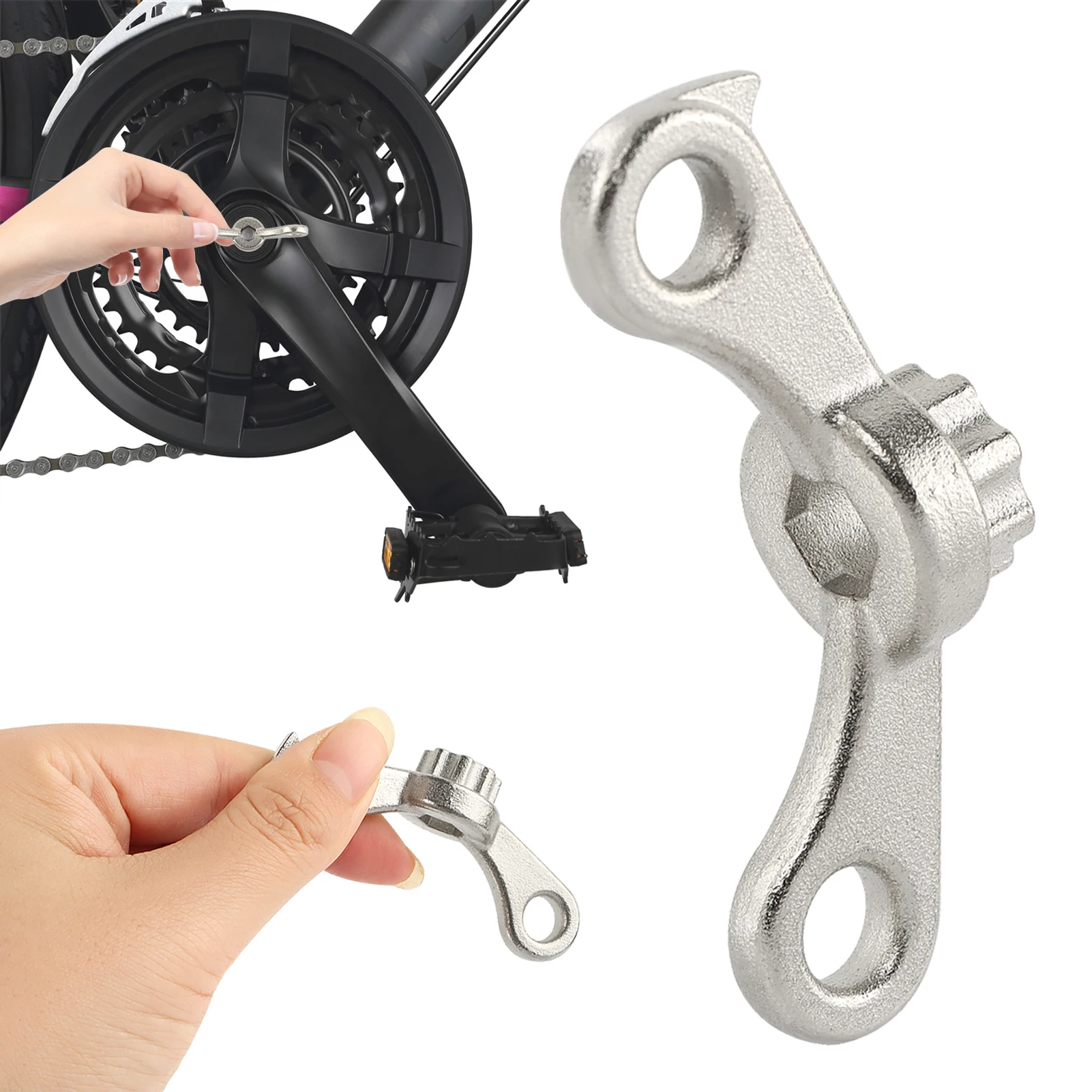 Bike Crank Removal Tool Repair Safety Hook Bottom Fit For Shimano Hollowtech II