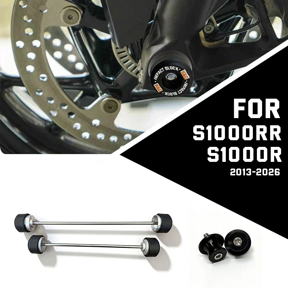 Front Rear wheel Spindle Crash Protection For BMW S1000R S1000RR S1000XR M1000RR 2013-2026 Fork Crash Slider Moto
