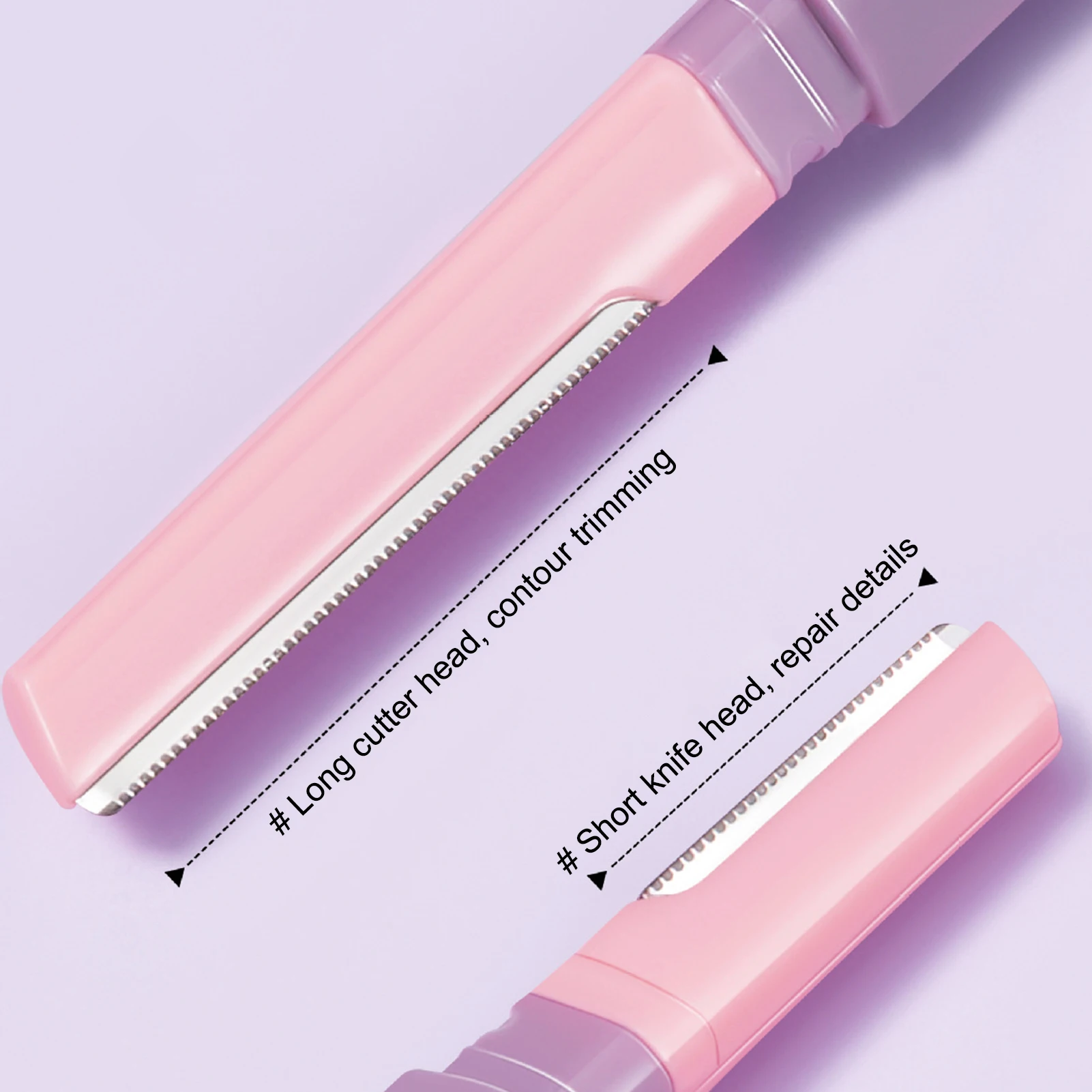 Double-headed Eyebrow Trimmer Facial Razors Eyebrow Shaper Hair Removal Cutters Safety Razor Women Girls Daily Makeup Tools