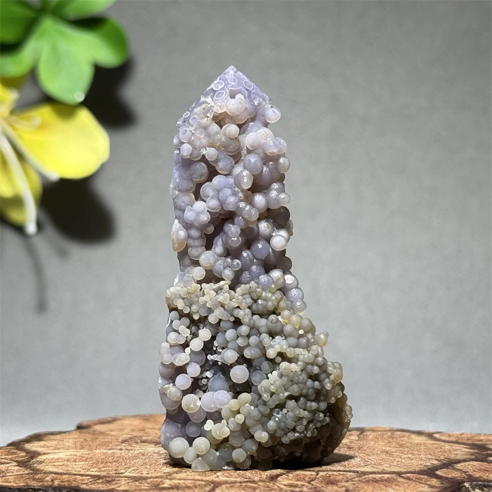 Natural Exquisite Grape Agate Free-Form Mineral Quartz Home Collection Decoration Lucky Gift Reiki Energy Healing Gem