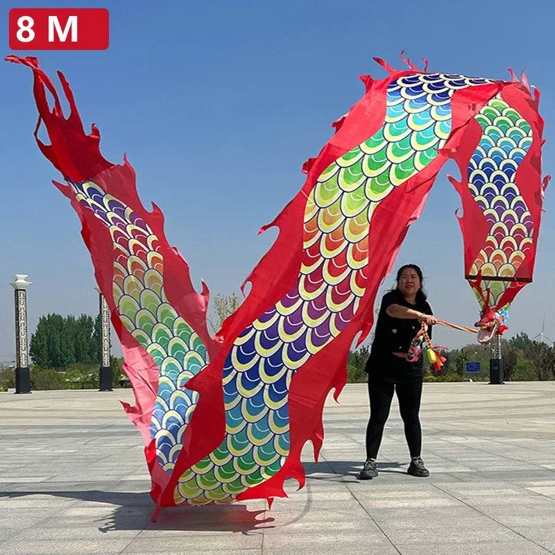 3D Dragon Head Ribbons Streamers Outdoor Fitness Dragon Dance 6 Styles Stage Performances Ribbons Props New Year\'s Gifts