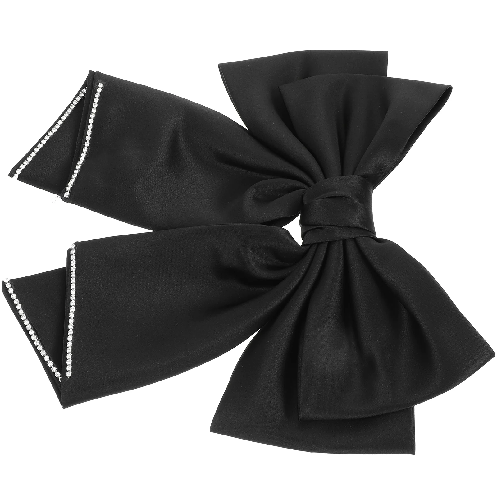 

Velvet Bowknot Clips Black Spring Clasp Girls Kids Hairpin Hairpin Daily Stylish Wedding Party Banquet Decorations