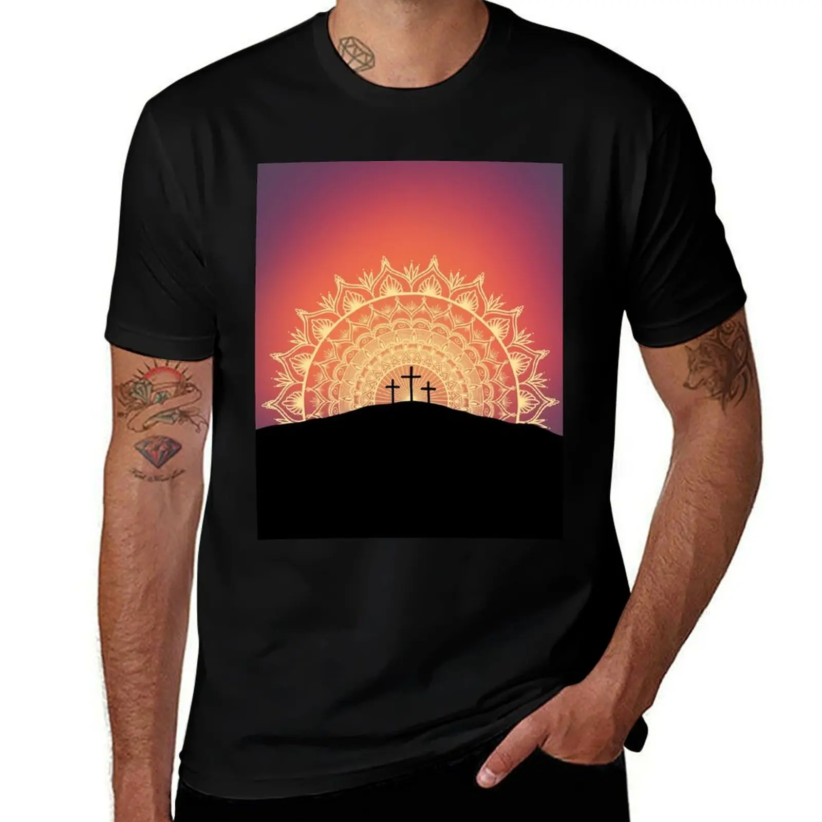 Calvary Mandala T-Shirt cotton t shirt pack T-Shirt