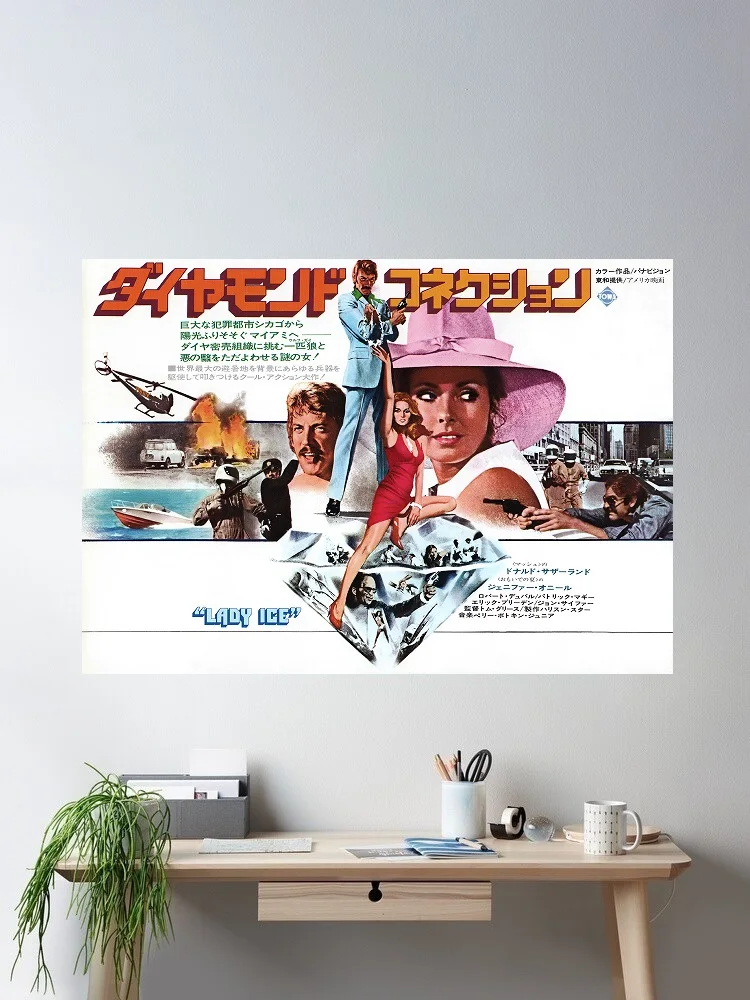 

Lady Ice Japanese Movie, Art Print Silk Poster Home Wall Decor