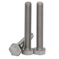 M8 6mm 7mm 8mm 10mm 12mm to 220mm 304 316 Stainless Steel SS DIN933 Bolt Metric Full Thread External Hex Hexagon Head Screw