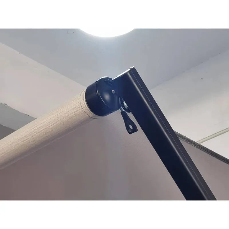 النمط الأمريكي السيارات مع ضوء LED RV المظلة البلاستيكية وسبائك الألومنيوم التخييم المظلة رمادي أو أزرق المظلة للتخييم #3