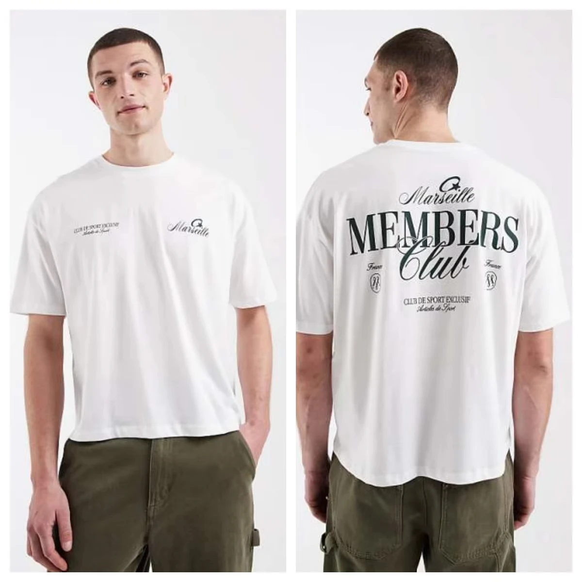2026 Men and Women Streetwear Tshirt Retro Sport Club Font Front Back Print Casual Oversized Short Sleeve Tee