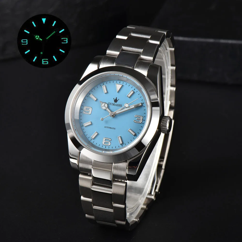 Relojes NH35 de edición limitada a la moda de 39 mm para hombres con movimiento automático japonés NH35 m114200-0023/116000 puede personalizar el logotipo