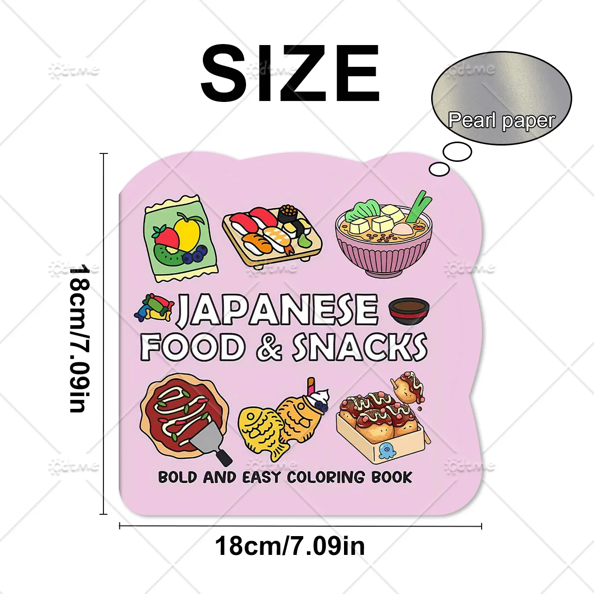 JAPANESE FOOD & SNACKS Irregul - Food And Snacks Coloring Book recension och pris