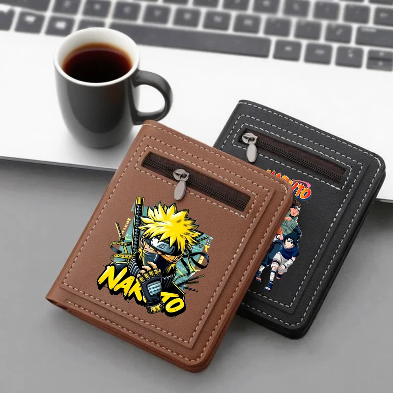 

Narutos Wallets Boy Cartoon Anime Multifunctional Purse Men Portable Large Capacity Card Bag Banknote Storage Bag Birthday Gift