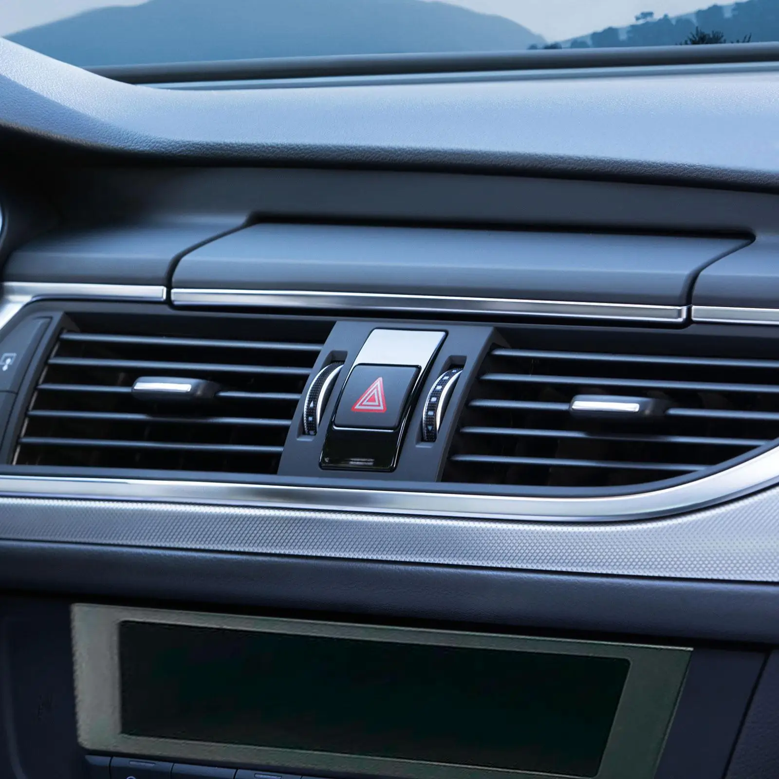 

Single Din Storage Box Dashboard Trim PP Replacement Professional Easily Install