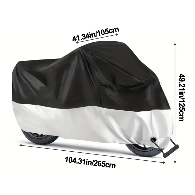

Motorcycle Bike Cover All Season Waterproof Dustproof UV Protective Outdoor Indoor Scooter Wear-resistant Fabric Motorbike Cover