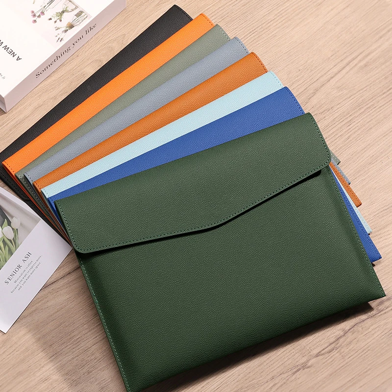 Prosta, modna teczka A4 Skórzana teczka na dokumenty o dużej pojemności Papier biurowy Torba na dokumenty Torba na dokumenty Bill Data Contract