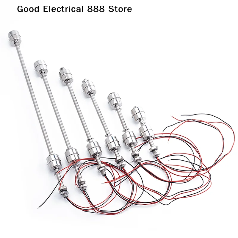 【GE】100/150/200/250mm Edelstahl-Doppelkugel-Schwimmerschalter für Tankflüssigkeit, Wasserstand und Flussüberwachung