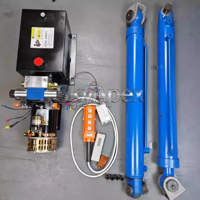Semi-trailer Flatbed Trailer Ladder Modification Remote Control Automatic Lifting Car Truck Modification Hydraulic Lifting Plate