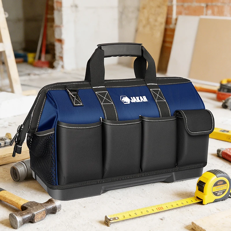 JAKAH 16 to 23 Inch Multi-Function Electrician's Tool Bag Durable Large Capacity Portable & Organized Heavy Duty Electrical Bag