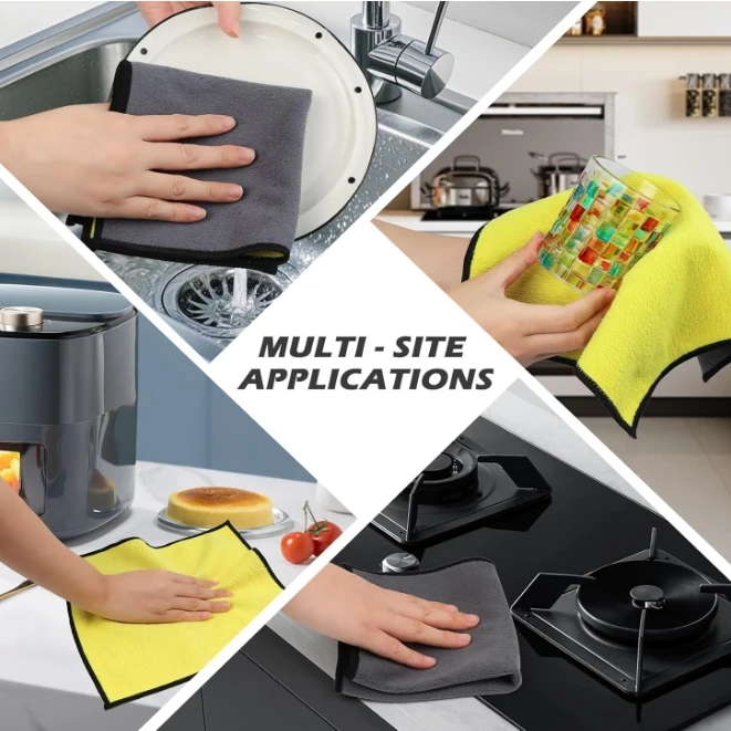 Microfiber Car Cleaning Towels Car Wash Drying Cloth Hemming Microfiber Towel Care Wash Cloth Car Detailing Accessories