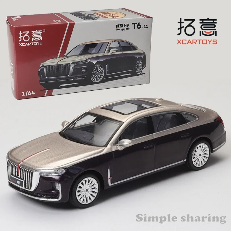 XCarToys 1/64 Hongqi  H7 And H9 And E-HS9  Alloy Diecast Model Car Toy Collection Gift