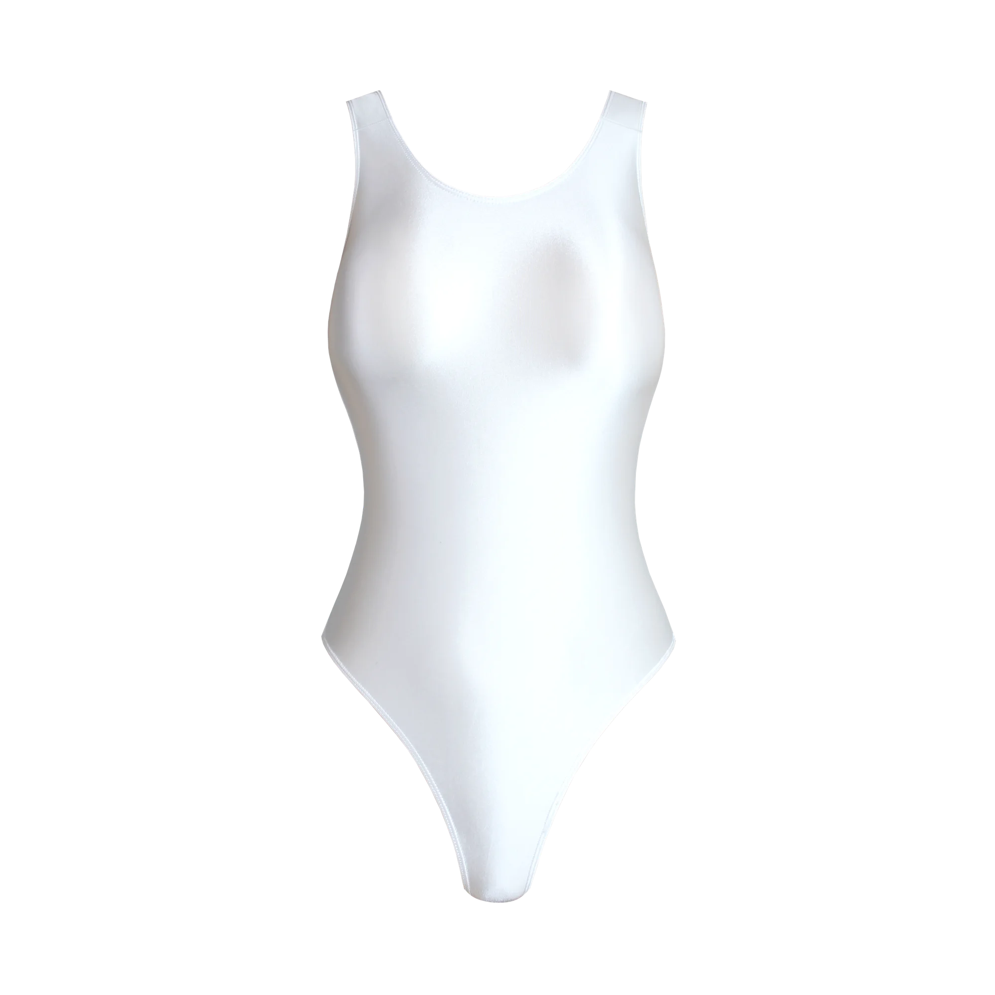 MJINM Damen Glänzender Satin Glatte High-Cut Gymnastikanzüge T-Back X-Strap Tights Rückenfreie Einteilige Badeanzüge Spandex Schwimmanzüge – Detail 16