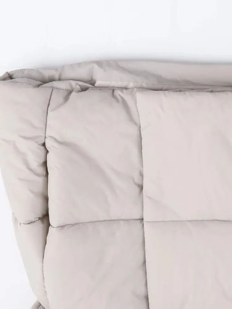 

HH зимняя женская повседневная теплая свободная хлопковая одежда женская универсальная хлопковая куртка с длинными рукавами и скрытой пряжкой с капюшоном