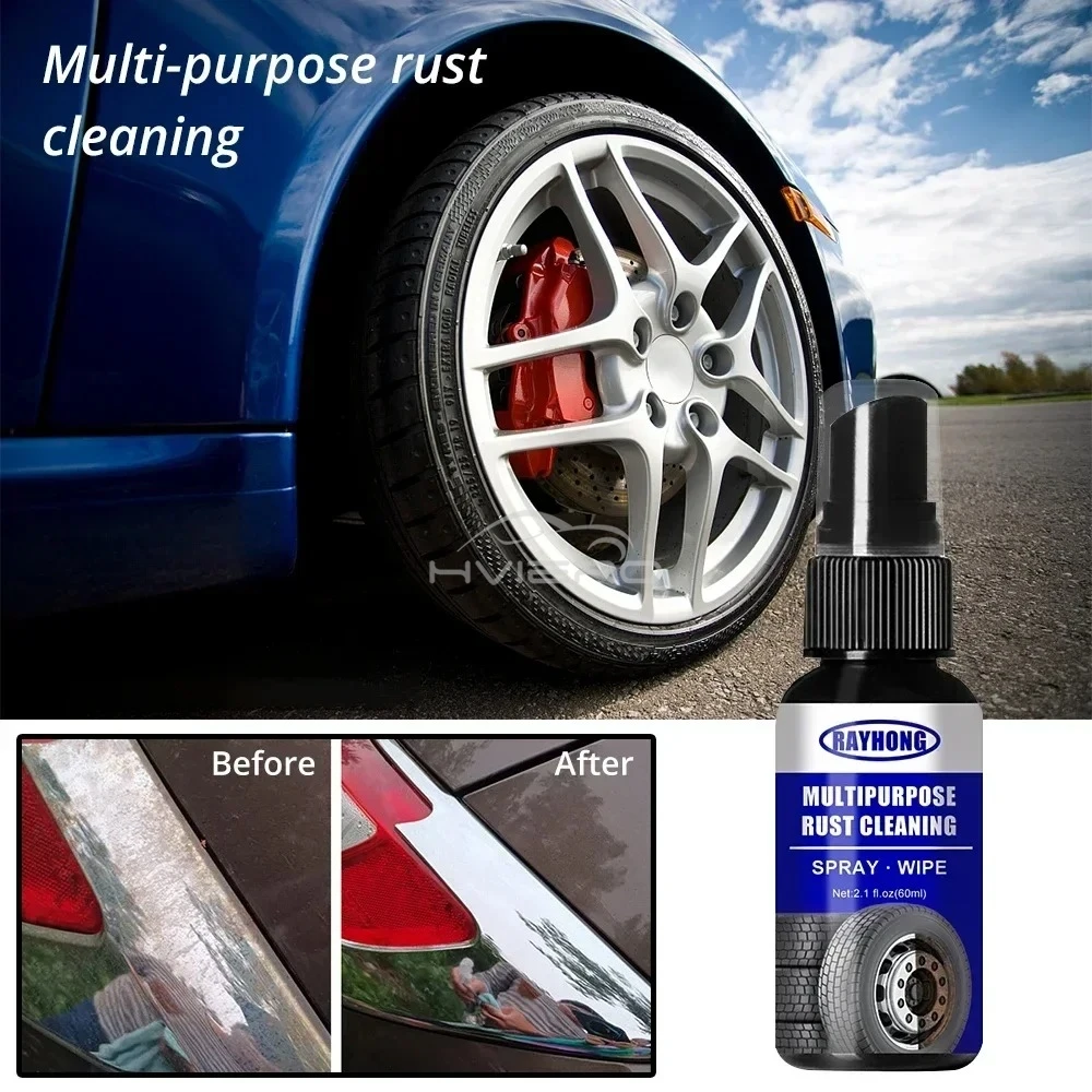 Auto Wash Anti Corrosives Cleaning Automobile Removal Rust Converter Car Maintenances Removes Tire Surfaces Restorer Spray 60ML