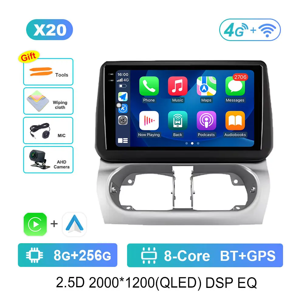 Navigatie GPS Android 14 voor Opel Combo Corsa Tigra 2001-2011 Autoradio Multimedia Speler BT HD Scherm 4G DSP Stereo WiFi