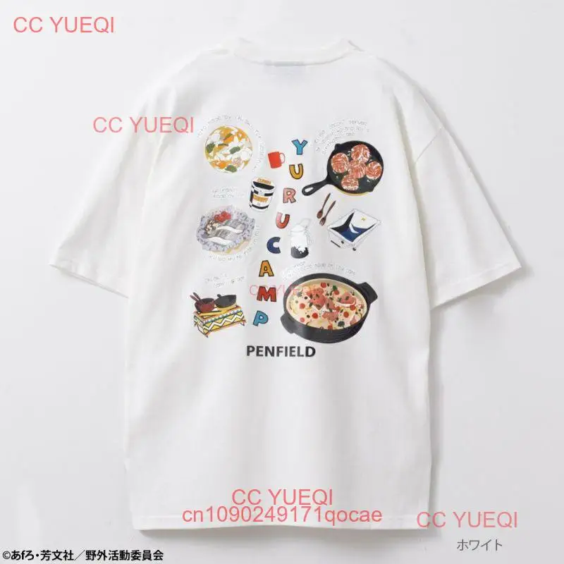 Yuru Camp Aoi Inuyama T-shirt Penfield Machouse White Japan New