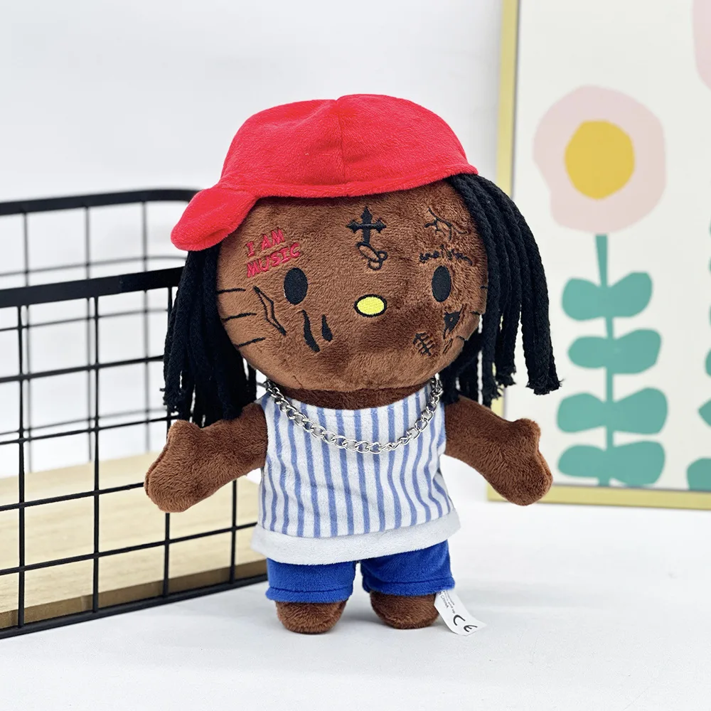 Hello Selena Lil Wayne Plush Doll Red Hat with Casual Clothing Figure Stuffed Toys Cute Boys Girls Christmas Gift