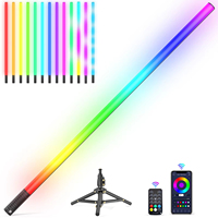 LUXCEO Mood1S RGB Light Stick 120cm/47.24inch APP Control LED Atmosphere Lamp Lighting for Festival,Dance Club, photography