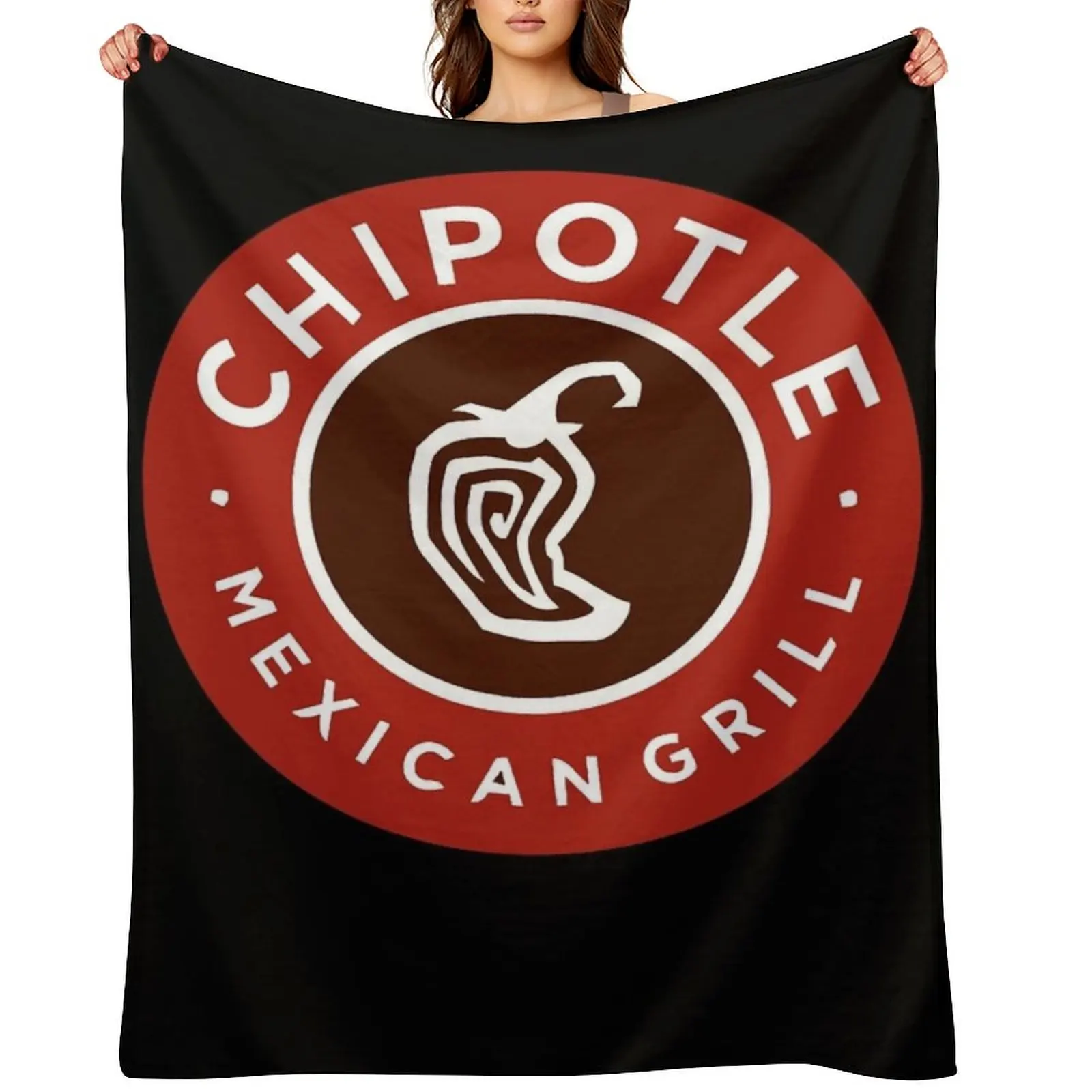 Chipotle Mexican Grill Throw Blanket Sofas Personalized Gift Cute Plaid Single Thermals For Travel Extra Large Throw Blankets