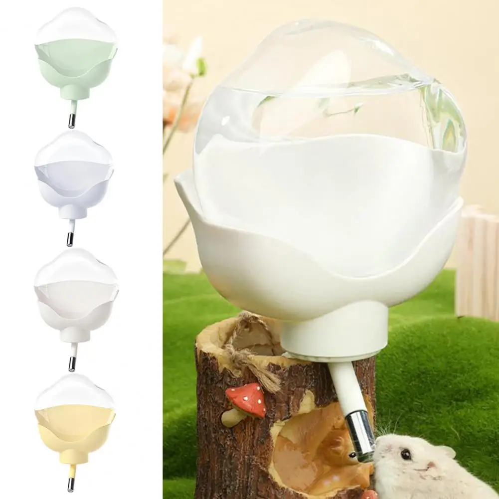 500ml Hamster Drinker Water Bottle Dispenser Volume Flower Shape Automatic Hanging Pet Water Dispenser Cage Supplies