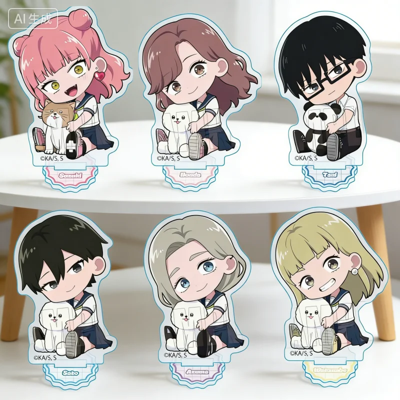 You and Me Are Polar Opposites Cosplay Acrylic Stand Figure Anime Desktop Decorations Ornament Display