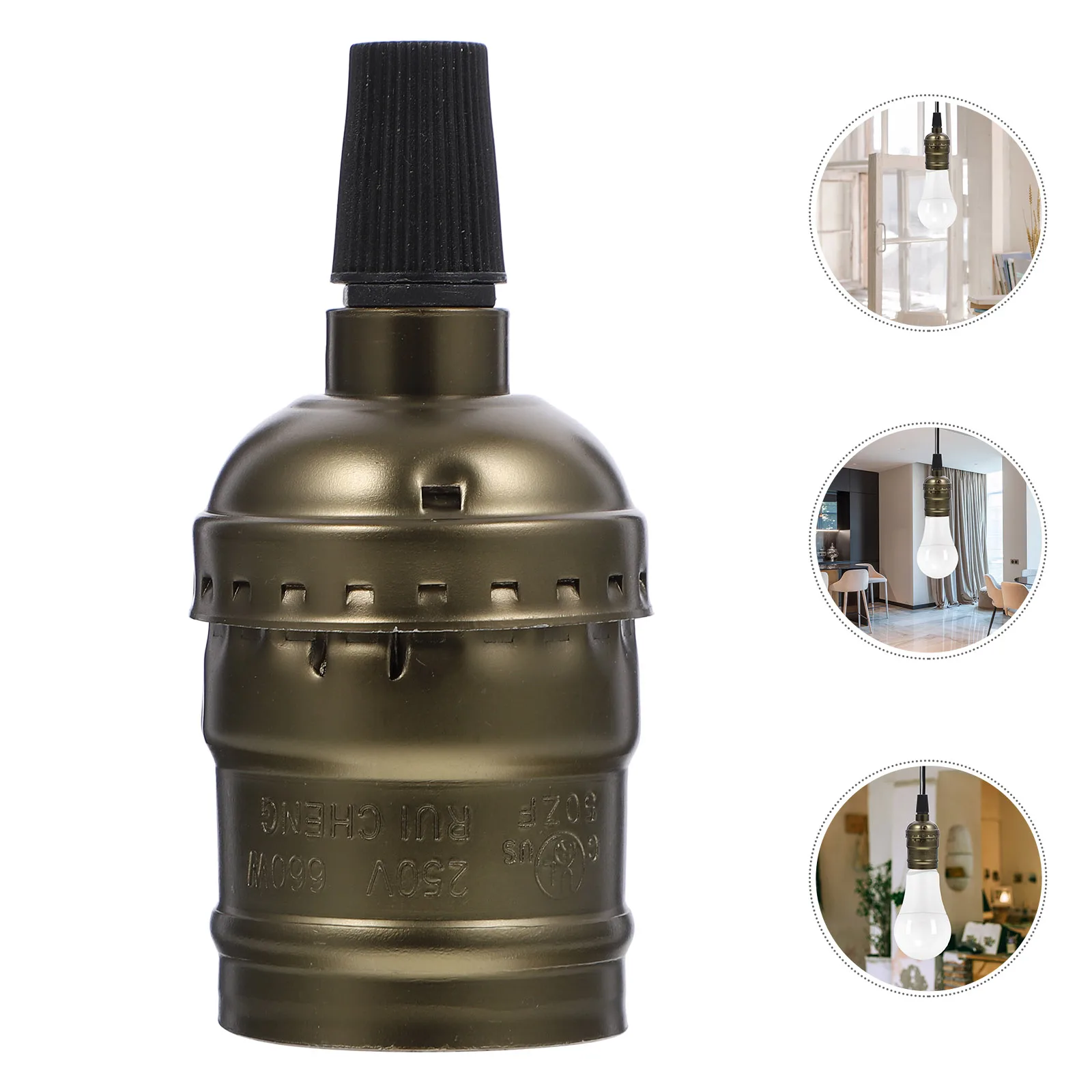 2 Pcs E27 Chandelier Lamp Holder Light Bulbs Socket Adapter Pendant Base Sockets
