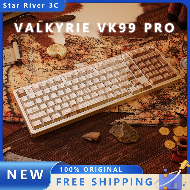 

VALKYRIE VK99 Pro Rome Mechanical Keyboard 8000mah 1ms Hot Swapped South RGB Esports gaming Keyboard Custom Gamer Accessory