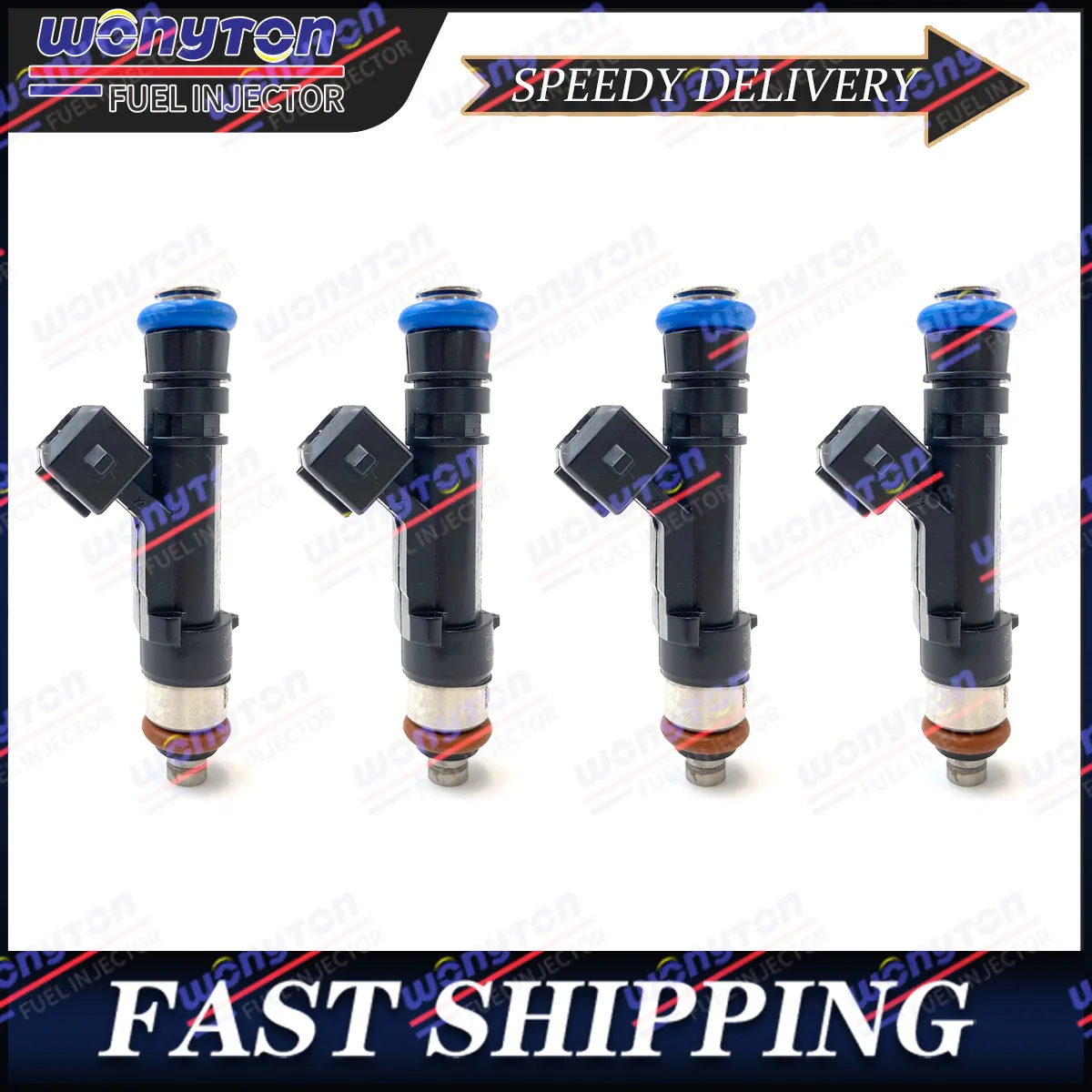 Set of 4 Fuel Injectors 0280158205 for Buick Chevrolet 2011-2016 1.4L