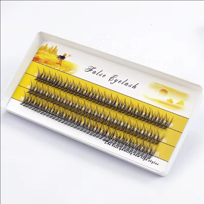 1/กล่อง 120 กลุ่มขนตาปลอมธรรมชาติ 3D รัสเซีย lashes เครื่องมือแต่งหน้า Lashes ขายส่ง