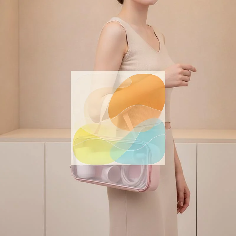 Hair Dryer Carrying Case Curling Iron Straightener Storage Case Clear Window Storage Bag Portable Travel Case Storage