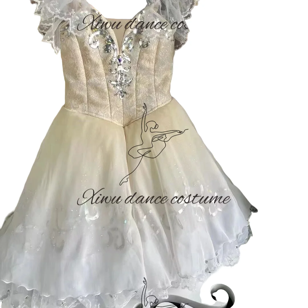 Maßgeschneiderte Größe, individuelle Farbe, Performance-Kleidung für Kinder und Mädchen, moderner Ballettrock