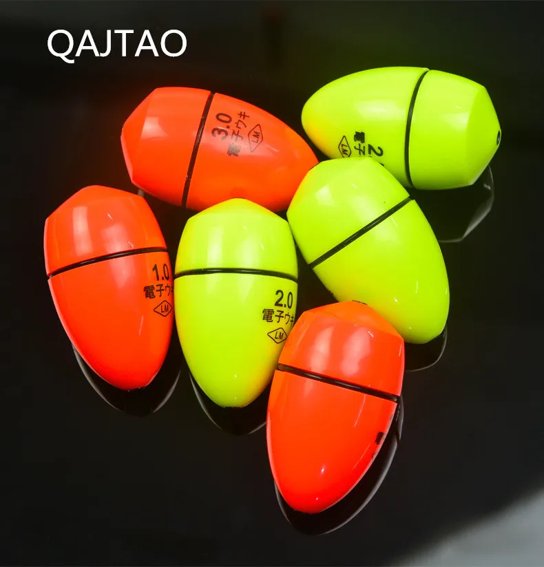 QAJTAOElectronic Floating Wave Rock Fishing with Night Light Float Electronic Night Light Float Fishing Accessories Fishing Gear