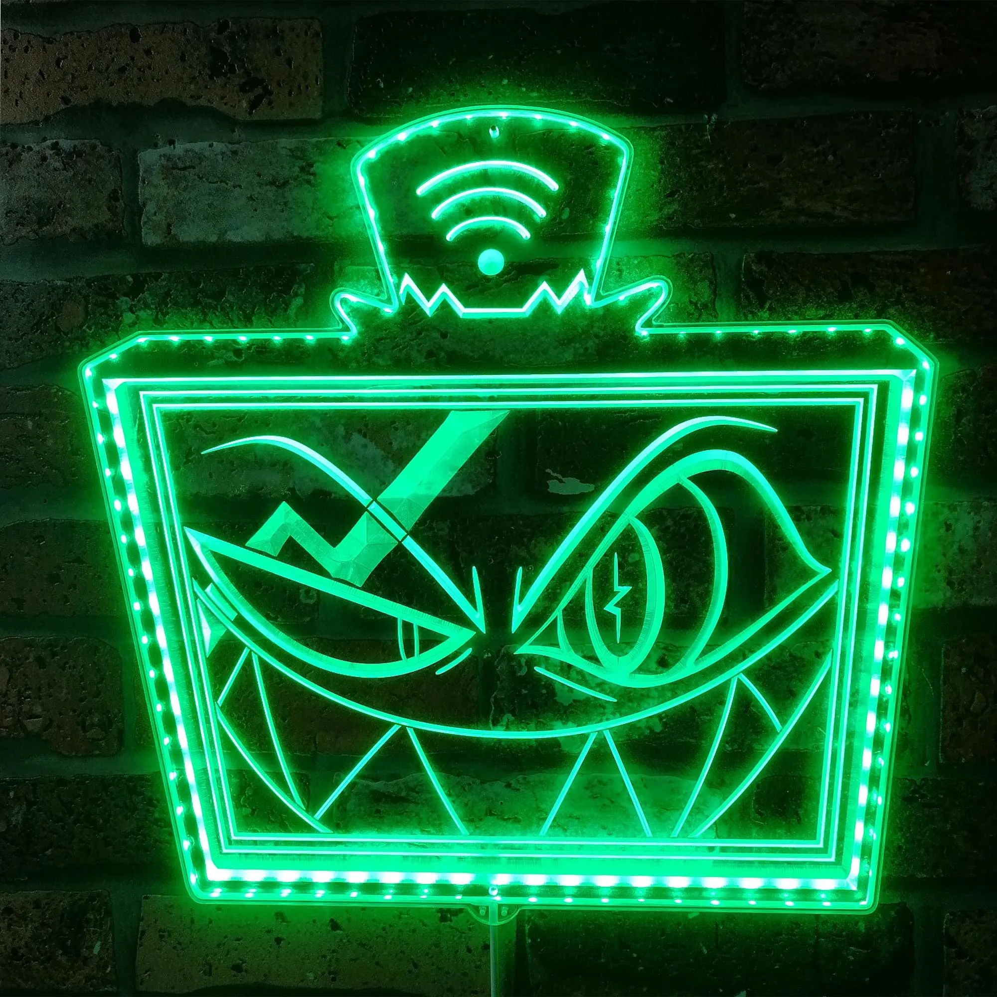 علامة LED نيون من Hazbin Hotel Vox، لافتة LED للضوء الليلي للألعاب، لافتة نيون لغرفة الألعاب
