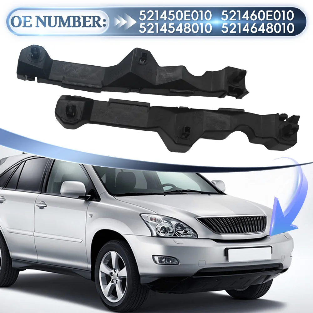 For 2004-2008 Lexus RX330 RX350 RX400 Pair Front Bumper Retainer Mounting Brackets Set 521450E010 521460E010 5214548010