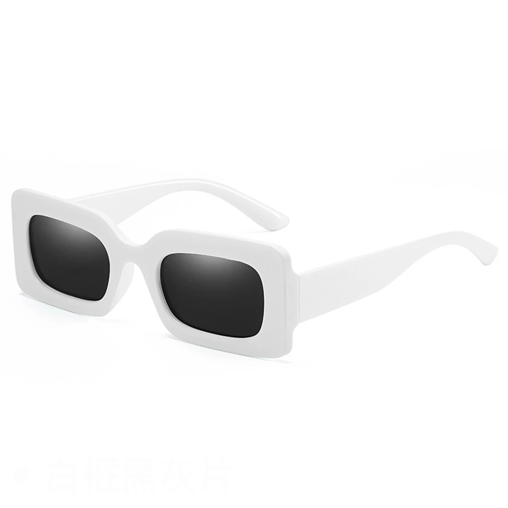 KLASSNU Women Candy Color Retro Sunglasses Large Square Frame Sun Glasses 2026 Trendy Party Eyepiece Anti UV400 Sun Shades