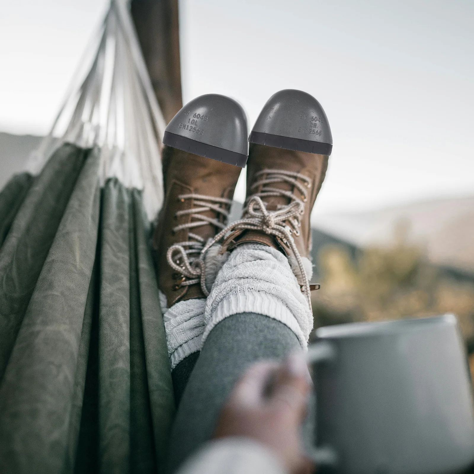 

4pcs Anti-Smashing Puncture-Proof Shoe Manganese Steel Safety Caps For Work Boots Breathable Durable Metal Inserts