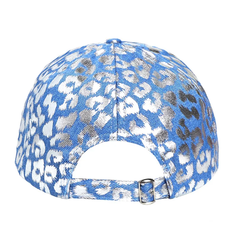 Baseballkappe mit Leopardenmuster und einfarbigem Design, atmungsaktiv, bietet Sonnenschutz, wärmend, als Paar-Modell für alle Jahreszeiten. – Detail 4